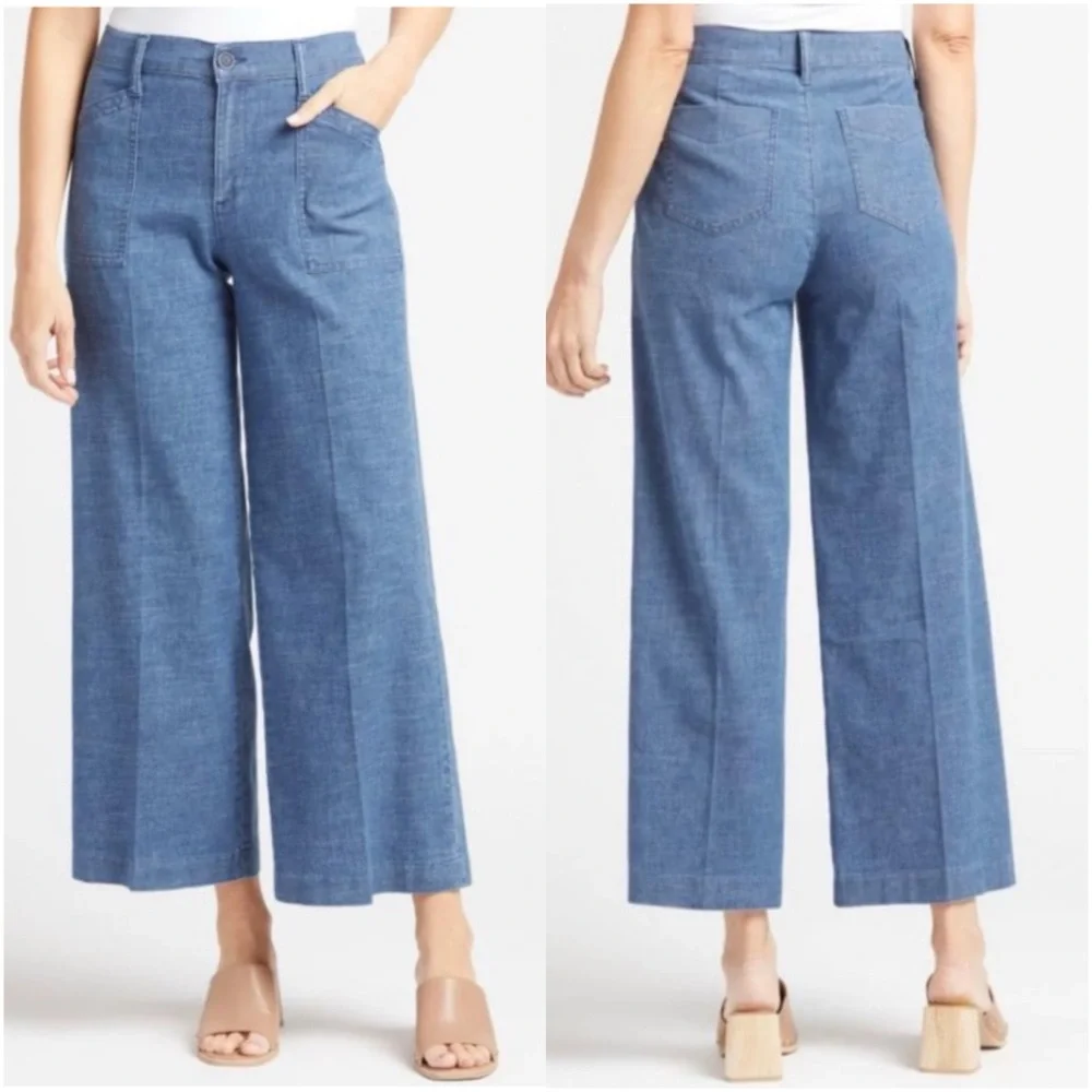 EVEREVE Beth Wide Leg Pants in Sundance Sky Wash